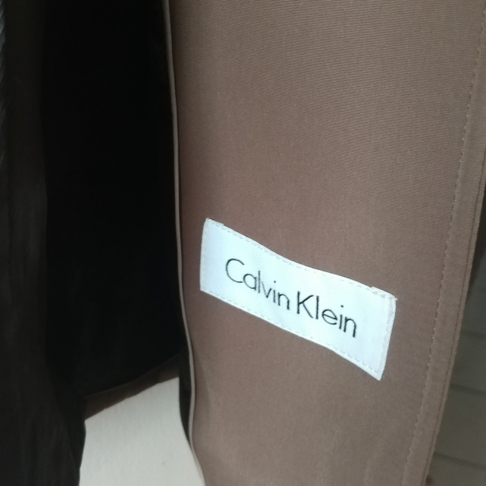 Calvin klein womens brown softshell coat med - Picture 4 of 4